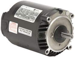 US Motors - 1/2 hp, ODP Enclosure, No Thermal Protection, 1,725 RPM, 208-230/460 Volt, 60 Hz, Polyphase Motor - Size 56C Frame, C-Face Mount, 1 Speed, Ball Bearings, 1.98-1.9/.98 Full Load Amps, B Class Insulation - Exact Tooling