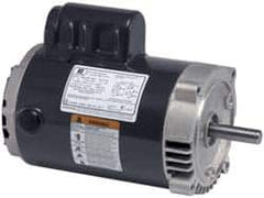US Motors - 1 hp, ODP Enclosure, No Thermal Protection, 1,725 RPM, 115/208-230 Volt, 60 Hz, Industrial Electric AC/DC Motor - Size 56 Frame, C-Face Mount, 1 Speed, Ball Bearings, 14.8/7.5-7.3 Full Load Amps, B Class Insulation, CCW Lead End Rev - Exact Tooling