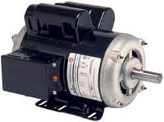 US Motors - 5 hp, ODP Enclosure, Manual Thermal Protection, 3,450 RPM, 230 Volt, 60 Hz, Single Phase Capacitor Start-Cap Run Motor - Size 143T Frame, Rigid Mount, 1 Speed, Ball Bearings, 21 Full Load Amps, B Class Insulation - Exact Tooling