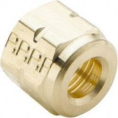 Parker - 1/8" OD, Brass Nut - 7/16" Hex, Comp Ends - Exact Tooling