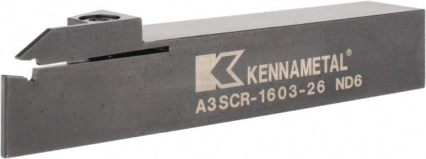 Kennametal - 26mm Max Depth, 2.44" Max Workpc Diam, Right Hand Indexable Cutoff Toolholder - Exact Tooling