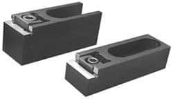 Mitee-Bite - M10 Screw Thread, 1-1/2" Wide Serrated Steel Slotted Modular Style Screw Mount Toe Clamp - 6,000 Lb Holding Force, 30 Lb Ft Torque, 1.378" Long Extension, 0.05" Throw - Exact Tooling