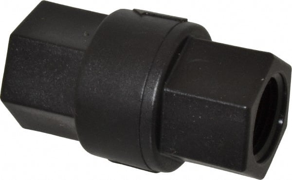 Specialty Mfr - 1/2" Polypropylene Check Valve - Inline, FNPT x FNPT, 125 WOG - Exact Tooling