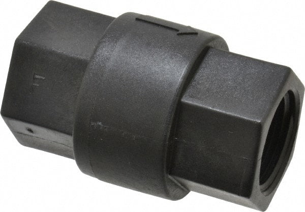 Specialty Mfr - 3/4" Polypropylene Check Valve - Inline, FNPT x FNPT, 125 WOG - Exact Tooling