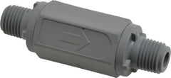 Specialty Mfr - 1/4" PVC Check Valve - Inline, MNPT x MNPT, 125 WOG - Exact Tooling