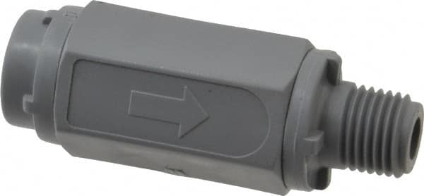 Specialty Mfr - 1/4" PVC Check Valve - Inline, MNPT x FNPT, 125 WOG - Exact Tooling