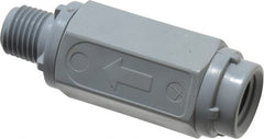 Specialty Mfr - 1/4" PVC Check Valve - Inline, MNPT x FNPT, 125 WOG - Exact Tooling