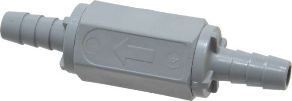Specialty Mfr - 3/8" PVC Check Valve - Inline, Barb x Barb, 125 WOG - Exact Tooling