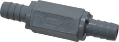 Specialty Mfr - 1/2" PVC Check Valve - Inline, Barb x Barb, 125 WOG - Exact Tooling