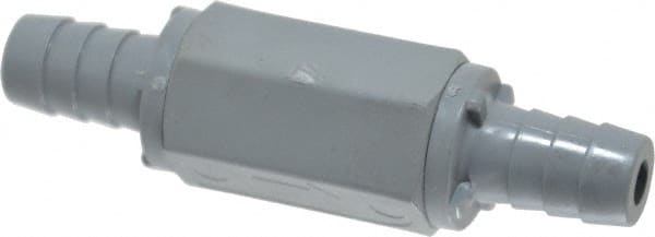 Specialty Mfr - 1/2" PVC Check Valve - Inline, Barb x Barb, 125 WOG - Exact Tooling