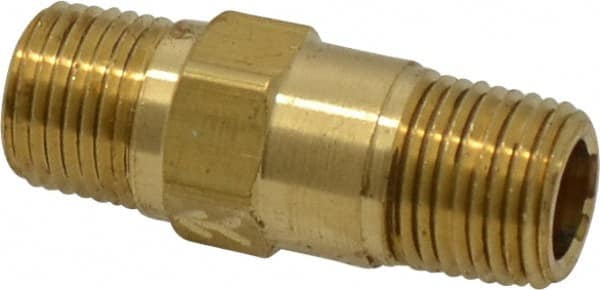 Specialty Mfr - 1/8" Brass Check Valve - Inline, MNPT x MNPT, 500 WOG - Exact Tooling