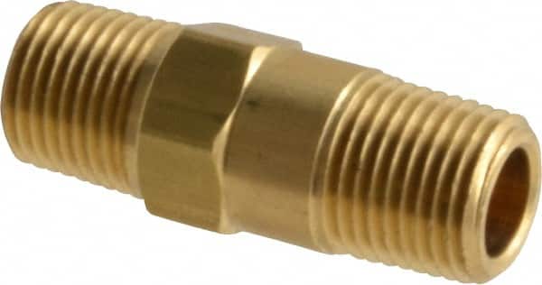 Specialty Mfr - 1/8" Brass Check Valve - Inline, MNPT x MNPT, 500 WOG - Exact Tooling
