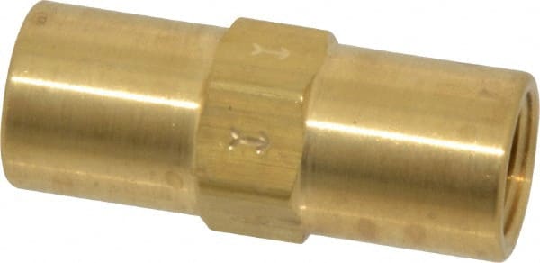 Specialty Mfr - 1/4" Brass Check Valve - Inline, FNPT x FNPT, 500 WOG - Exact Tooling