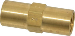 Specialty Mfr - 1/4" Brass Check Valve - Inline, FNPT x FNPT, 500 WOG - Exact Tooling