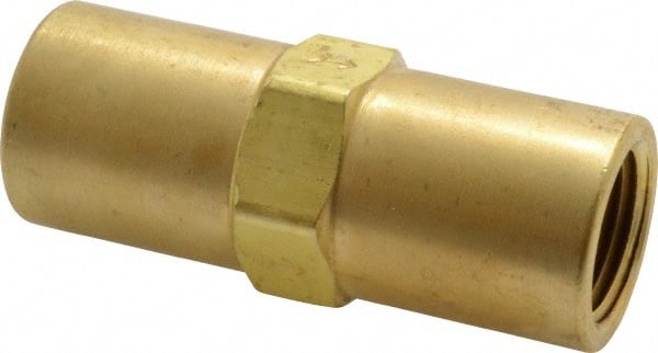 Specialty Mfr - 3/8" Brass Check Valve - Inline, FNPT x FNPT, 500 WOG - Exact Tooling