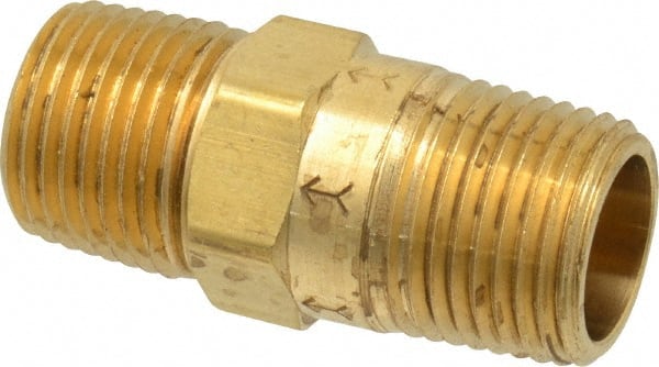 Specialty Mfr - 1/2" Brass Check Valve - Inline, MNPT x MNPT, 500 WOG - Exact Tooling