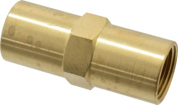Specialty Mfr - 3/4" Brass Check Valve - Inline, FNPT x FNPT, 500 WOG - Exact Tooling