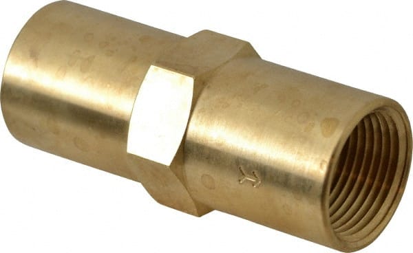 Specialty Mfr - 3/4" Brass Check Valve - Inline, FNPT x FNPT, 500 WOG - Exact Tooling