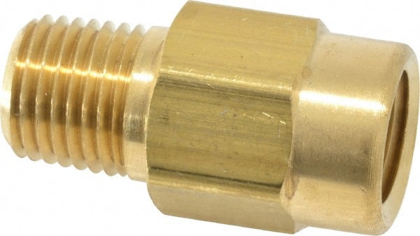 Specialty Mfr - 1/4" Brass Check Valve - Inline, FNPT x MNPT, 500 WOG - Exact Tooling