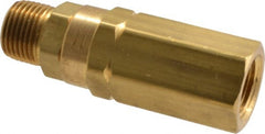 Specialty Mfr - 3/8" Brass Check Valve - Inline, FNPT x MNPT, 3,000 WOG - Exact Tooling