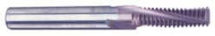 Carmex - 3/4-10 UNC, 0.567" Cutting Diam, 4 Flute, Solid Carbide Helical Flute Thread Mill - Internal Thread, 1.35" LOC, 4" OAL, 5/8" Shank Diam - Exact Tooling
