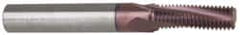 Carmex - 9/16-24 to 5/8-24 UNEF, UNF, 0.276" Cutting Diam, 3 Flute, Solid Carbide Helical Flute Thread Mill - Internal Thread, 0.81" LOC, 2-1/2" OAL, 5/16" Shank Diam - Exact Tooling