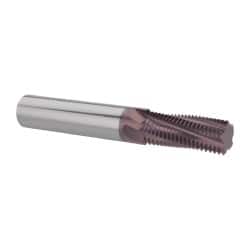 Carmex - 7/8-14 UNF, 0.591" Cutting Diam, 5 Flute, Solid Carbide Helical Flute Thread Mill - Internal Thread, 1.46" LOC, 4" OAL, 5/8" Shank Diam - Exact Tooling
