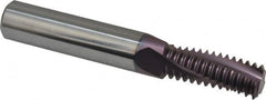 Carmex - 7/8-9 UNC, 0.591" Cutting Diam, 3 Flute, Solid Carbide Helical Flute Thread Mill - Internal Thread, 1-1/2" LOC, 4" OAL, 5/8" Shank Diam - Exact Tooling