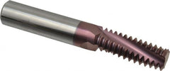 Carmex - 1-8 UNC, 5/8" Cutting Diam, 3 Flute, Solid Carbide Helical Flute Thread Mill - Internal Thread, 1.69" LOC, 4" OAL, 5/8" Shank Diam - Exact Tooling