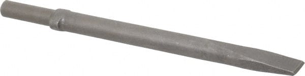 Ingersoll-Rand - 1" Head Width, 12" OAL, Flat Chisel - Round Drive, Round Shank, Steel - Exact Tooling