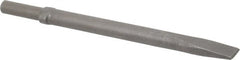 Ingersoll-Rand - 1" Head Width, 12" OAL, Flat Chisel - Round Drive, Round Shank, Steel - Exact Tooling