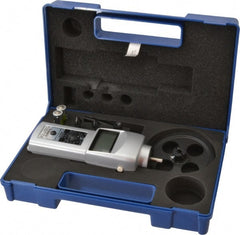 SHIMPO - Accurate up to 0.006 +/- 1% Digit (6 RPM Max) (10,000 to 25,000 RPM), 0.001 RPM Resolution, Contact Tachometer - 7.185 Inch Long x 2.3622 Inch Wide x 1.811 Inch Meter Thick, 0.1 to 25,000 RPM Measurement - Exact Tooling