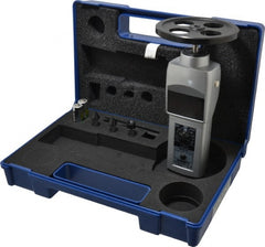 SHIMPO - Accurate up to 0.006 +/- 1% Digit (6 RPM Max) (10,000 to 25,000 RPM), 0.001 RPM Resolution, Contact Tachometer - 7.185 Inch Long x 2.3622 Inch Wide x 1.811 Inch Meter Thick, 0.1 to 25,000 RPM Measurement - Exact Tooling