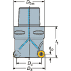 R300-066C6-16H Round Insert Cutter - Exact Tooling