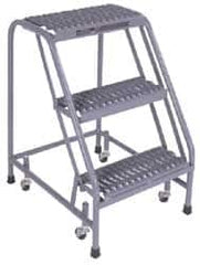 Cotterman - 40" 4 Step Ladder - 350 Lb Capacity, 40" Platform Height, 30" Base Width x 31" Depth, Grip Strut - Exact Tooling