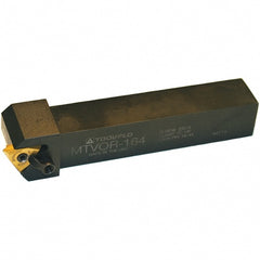 Tool-Flo - Left Hand Cut, 1-1/4" Shank Width x 1-1/4" Shank Height Indexable Threading Toolholder - 7" OAL, T.MA/C 66 Insert Compatibility, MTVO Toolholder - Exact Tooling