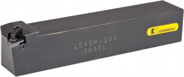 Kennametal - External Thread, Right Hand Cut, 1-1/4" Shank Width x 1-1/4" Shank Height Indexable Threading Toolholder - 7" OAL, LT 16ER Insert Compatibility, LSA Toolholder, Series LT Threading - Exact Tooling