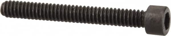 Value Collection - #1-64 UNC Hex Socket Drive, Socket Cap Screw - Alloy Steel, Black Oxide Finish, Fully Threaded, 5/8" Length Under Head - Exact Tooling