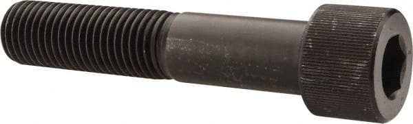 Value Collection - 1-3/8 - 6 UNC Hex Socket Drive, Socket Cap Screw - Alloy Steel, Black Oxide Finish, Partially Threaded, 7" Length Under Head - Exact Tooling
