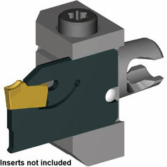 Kennametal - Right Hand Cut, Size KM16, Modular Turning & Profiling Cutting Unit Head - KM16BSR KM MICRO BLADE HOLDER - Exact Tooling