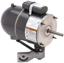 US Motors - 1/4 hp, TEAO Enclosure, Auto Thermal Protection, 1,075 RPM, 115 Volt, 60 Hz, Single Phase Permanent Split Capacitor (PSC) Motor - Size 48YZ Frame, Yoke Mount, 2 Speed, Ball Bearings, 4.40 Full Load Amps, B Class Insulation, CCW Lead End - Exact Tooling