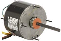 US Motors - 1/4 Max hp, 850 Max RPM, Permanent Split Cap Electric AC DC Motor - 208-230 V Input, Single Phase, 48Y Frame, 1/2" Shaft Diam, Stud Mount, ODP Enclosure - Exact Tooling