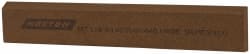 Norton - 6" Long x 1" Wide x 1/4" Thick, Aluminum Oxide Sharpening Stone - Rectangle, Medium Grade - Exact Tooling