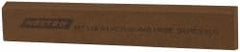 Norton - 6" Long x 1" Wide x 1/4" Thick, Aluminum Oxide Sharpening Stone - Rectangle, Medium Grade - Exact Tooling