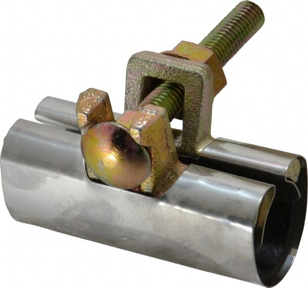 B&K Mueller - 3/4" Pipe Single Bolt 3" Repair Clamp - For Providing Strong Positive Seal In Repairing Leaking Pipes - Exact Tooling