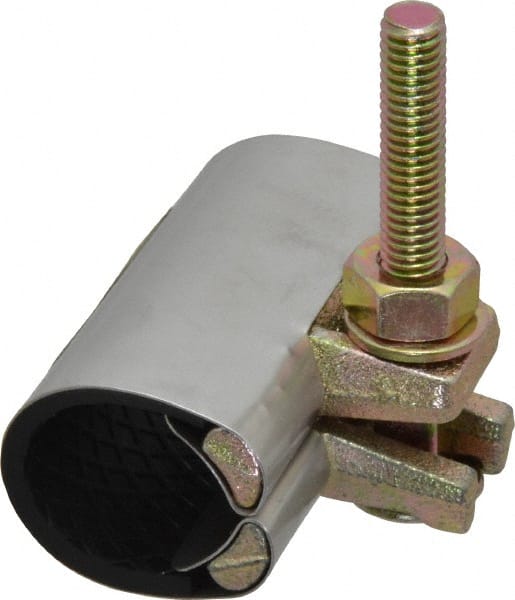 B&K Mueller - 1" Pipe Single Bolt 3" Repair Clamp - For Providing Strong Positive Seal In Repairing Leaking Pipes - Exact Tooling