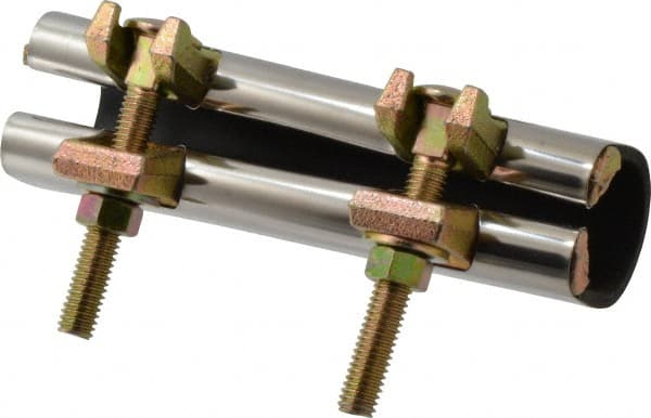 B&K Mueller - 1-1/4" Pipe Two Bolt 6" Repair Clamp - For Providing Strong Positive Seal In Repairing Leaking Pipes - Exact Tooling