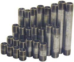 B&K Mueller - 60 Piece, 1-1/2" Pipe, Galvanized Pipe Nipple Set - Schedule 40, (6) Close, (6) 2, (6) 2-1/2, (6) 3, (6) 3-1/2, (6) 4, (6) 4-1/2, (6) 5, (6) 5-1/2, (6) 6 - Exact Tooling