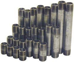B&K Mueller - 60 Piece, 1-1/2" Pipe, Galvanized Pipe Nipple Set - Schedule 40, (6) Close, (6) 2, (6) 2-1/2, (6) 3, (6) 3-1/2, (6) 4, (6) 4-1/2, (6) 5, (6) 5-1/2, (6) 6 - Exact Tooling