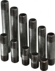 B&K Mueller - 66 Piece, 1/2" Pipe, Galvanized Pipe Nipple Set - Schedule 40, (6) Close, (6) 1-1/2, (6) 2, (6) 2-1/2, (6) 3, (6) 3-1/2, (6) 4, (6) 4-1/2, (6) 5, (6) 5-1/2, (6) 6 - Exact Tooling
